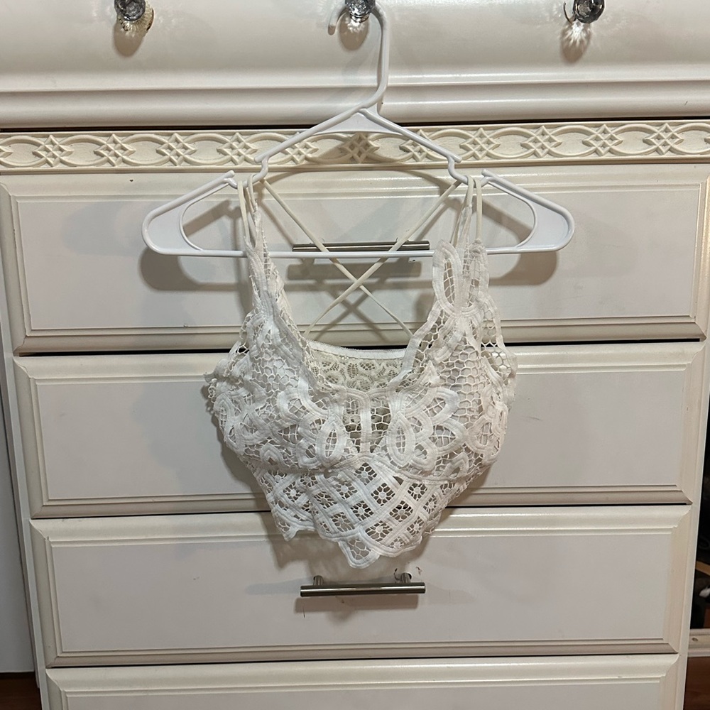 White bralette